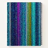 Kleurrijke Bead Art Spiral Notitieboek (Achterkant)
