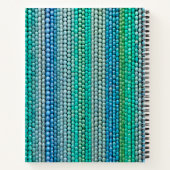 Kleurrijke Bead Art Spiral Notitieboek (Achterkant)