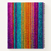 Kleurrijke Bead Art Spiral Notitieboek (Achterkant)