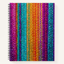 Kleurrijke Bead Art Spiral Notitieboek