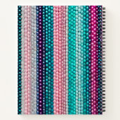Kleurrijke Bead Art Spiral Notitieboek (Achterkant)