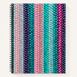 Kleurrijke Bead Art Spiral Notitieboek