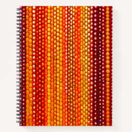 Kleurrijke Bead Art Spiral Notitieboek