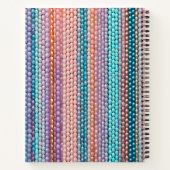 Kleurrijke Bead Art Spiral Notitieboek (Achterkant)