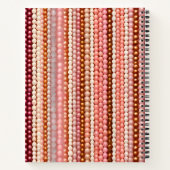 Kleurrijke Bead Art Spiral Notitieboek (Achterkant)