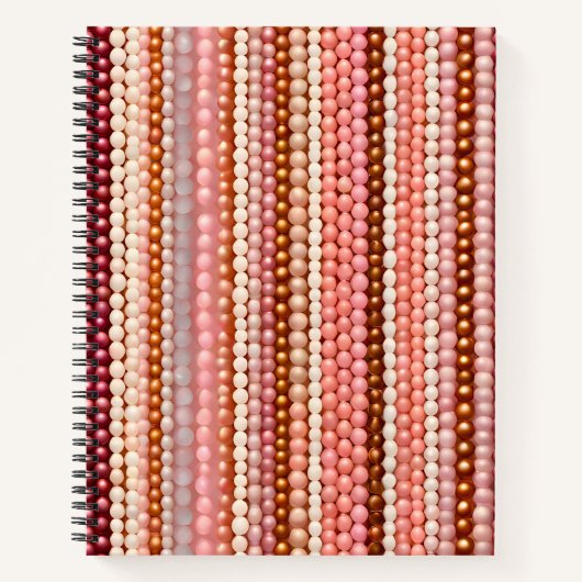 Kleurrijke Bead Art Spiral Notitieboek (Voorkant)