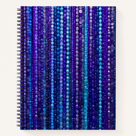 Kleurrijke Bead Art Spiral Notitieboek (Voorkant)