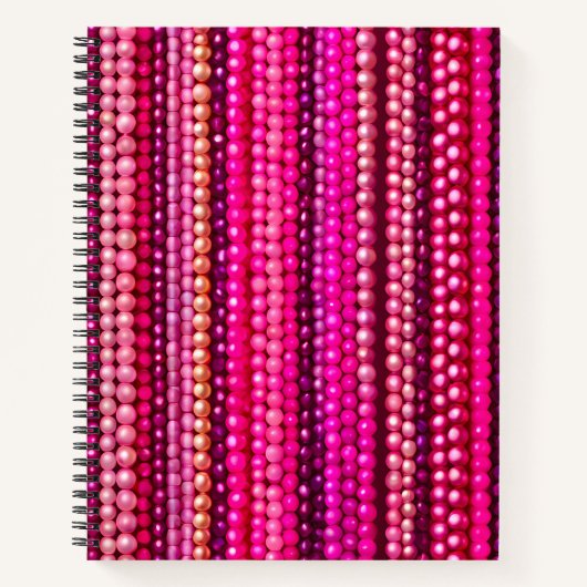 Kleurrijke Bead Art Spiral Notitieboek (Voorkant)