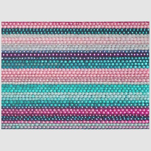 Kleurrijke Bead Art Tissue Paper Tissuepapier (Voorkant)