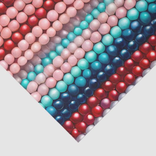 Kleurrijke Bead Art Tissue Paper Tissuepapier (Detail)