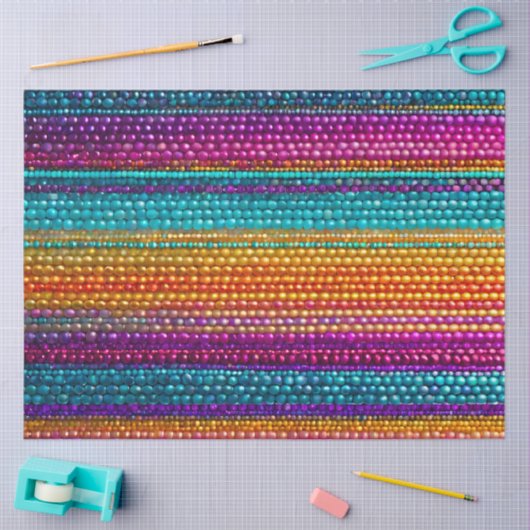 Kleurrijke Bead Art Tissue Paper Tissuepapier (Craft)