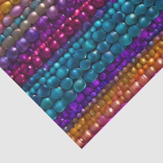 Kleurrijke Bead Art Tissue Paper Tissuepapier (Detail)