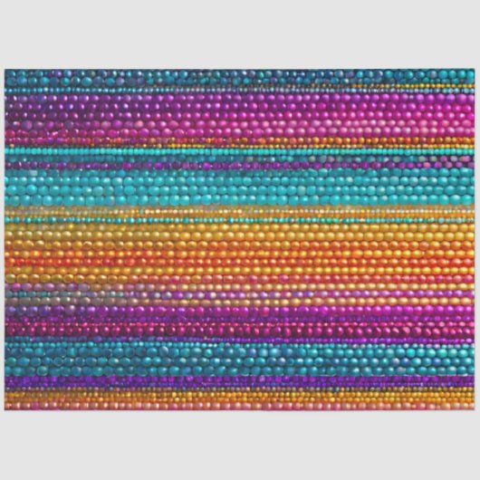 Kleurrijke Bead Art Tissue Paper Tissuepapier (Voorkant)