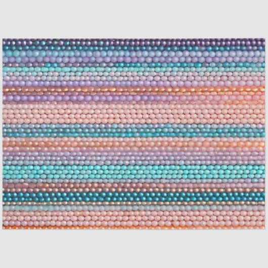 Kleurrijke Bead Art Tissue Paper Tissuepapier (Voorkant)