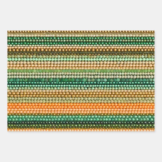 Kleurrijke Bead Art Wrapping Paper Sheets (Voorkant 3)
