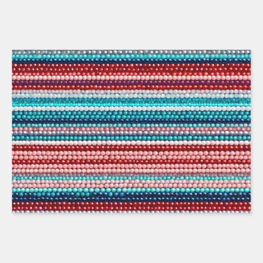 Kleurrijke Bead Art Wrapping Paper Sheets (Voorkant 2)