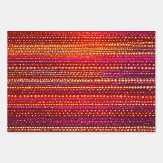 Kleurrijke Bead Art Wrapping Paper Sheets (Voorkant 2)