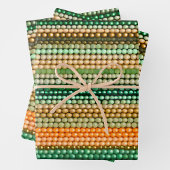 Kleurrijke Bead Art Wrapping Paper Sheets