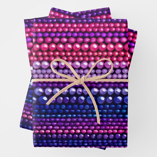 Kleurrijke Bead Art Wrapping Paper Sheets