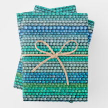 Kleurrijke Bead Art Wrapping Paper Sheets