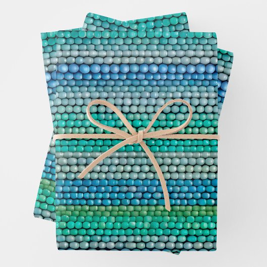 Kleurrijke Bead Art Wrapping Paper Sheets