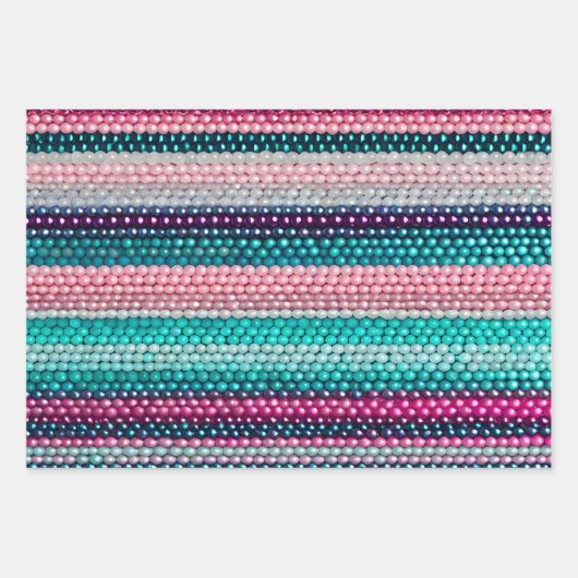 Kleurrijke Bead Art Wrapping Paper Sheets (Voorkant 2)