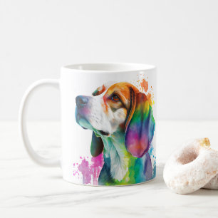 Kleurrijke Beagle Dog Pet Coffee Mok, Cup Koffiemok