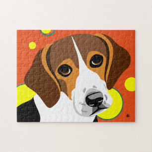 Kleurrijke Beagle Honden Puzzels