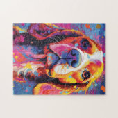 Kleurrijke Beagle Legpuzzel (Horizontaal)