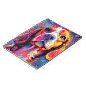 Kleurrijke Beagle Notitieboek (Linkerzijde)