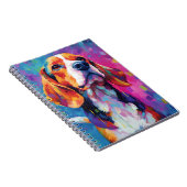 Kleurrijke Beagle Notitieboek (Rechterzijde)