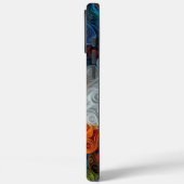 Kleurrijke Bearded Collie Portret Case-Mate iPhone Case (Achterkant / Links)