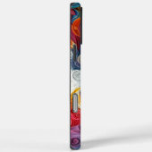 Kleurrijke Bearded Collie Portret Case-Mate iPhone Case (Achterkant / Rechts)