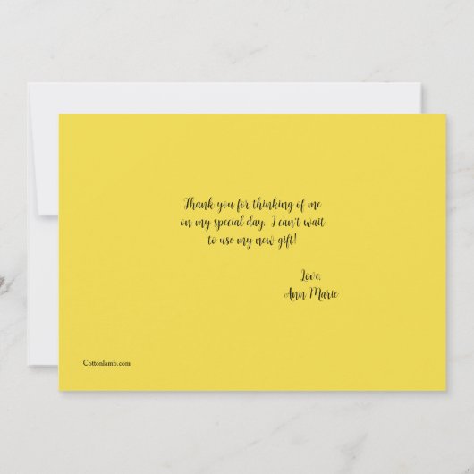 Kleurrijke Bedankt Hartelijk dank (Achterkant)