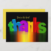 Kleurrijke Bedankt Hartelijk dank (Voorkant / Achterkant)