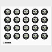 Kleurrijke Beer met Goth Agender Pride Vlag Ronde Sticker (Vel)