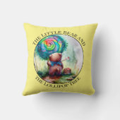 Kleurrijke Beer Waterverf kinderkamer Sierkussen (Achterkant)