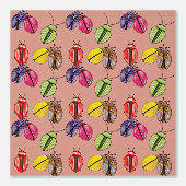 Kleurrijke Beetles Wallpaper Behang (Voorkant)