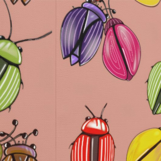 Kleurrijke Beetles Wallpaper Behang (Zoom)