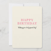 Kleurrijke Bege Floral Happy 21st Birthday Kaart (Achterkant)