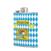 Kleurrijke Beierse vlag Oktoberfest Heupfles (Links)