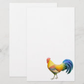 Kleurrijke Belgische Ardenner Rooster Stationery Briefpapier (Voorkant / Achterkant)