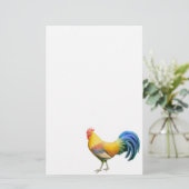 Kleurrijke Belgische Ardenner Rooster Stationery Briefpapier (Staand voorkant)