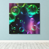 Kleurrijke Bellen Canvas Afdruk (Insitu (Houten vloer))