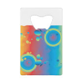 KLEURRIJKE BELLEN CREDITKAART FLESSENOPENER (Achterkant)