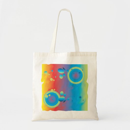 KLEURRIJKE BELLEN TOTE BAG (Voorkant)