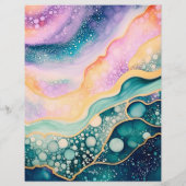 kleurrijke bellenagaat briefhoofd (Achterkant)