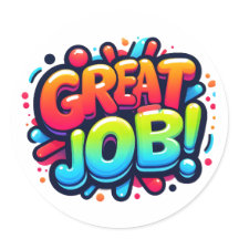 Kleurrijke beloning Geweldige baan!