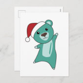 Kleurrijke Beren Beer kerstwinterdieren Feestdagenkaart (Voorkant / Achterkant)