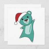 Kleurrijke Beren Beer kerstwinterdieren Kaart (Voorkant / Achterkant)